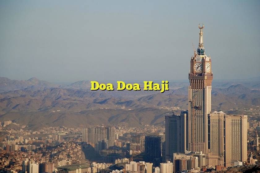 Doa Doa Haji